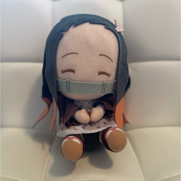 Nezuko Set (Nezuko plush; Nezuko washi tape; sticky tabs; scrunchies) - Picture 2 of 8